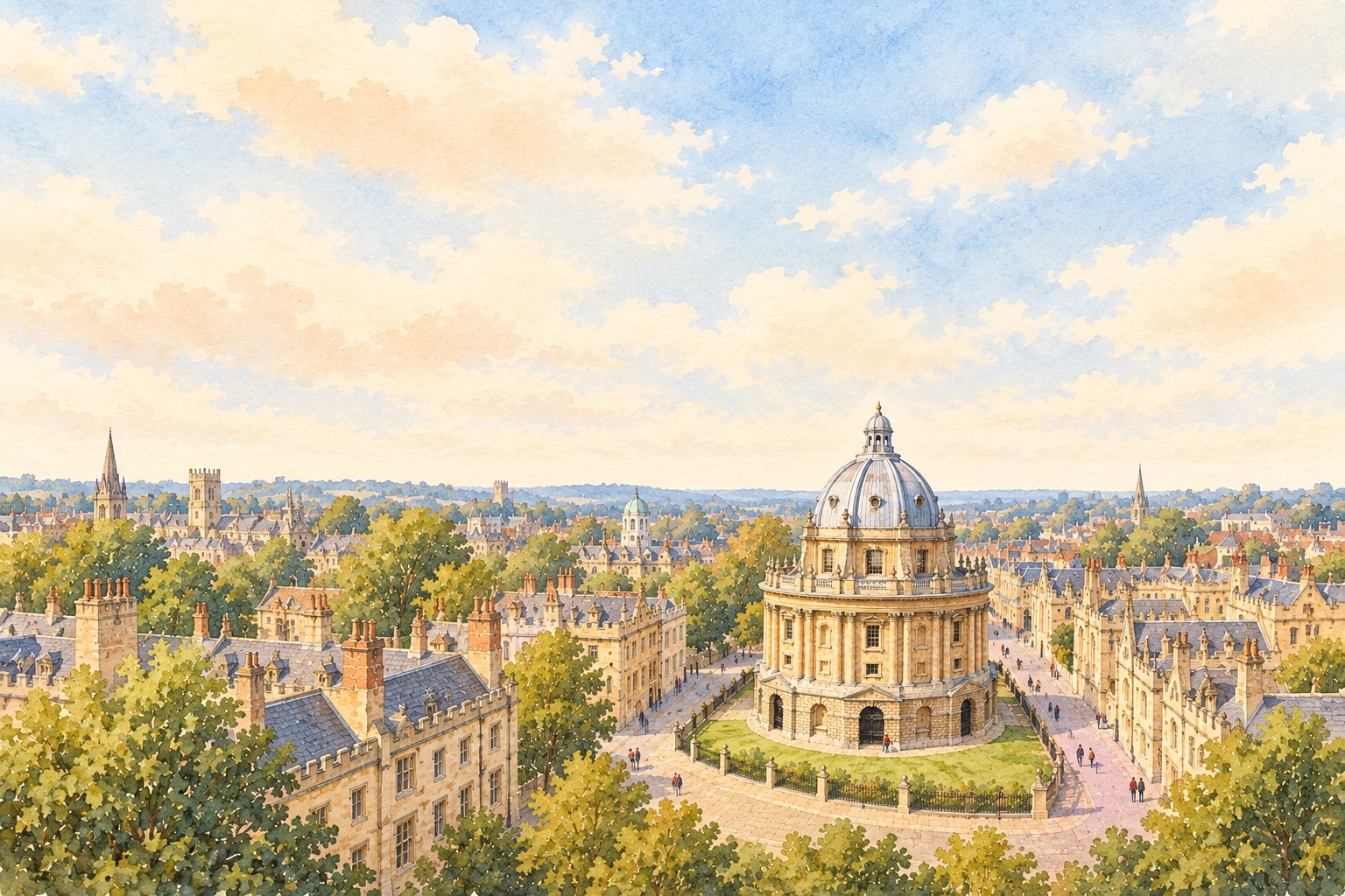 Artist's impression of the Radcliffe Camera, Oxford